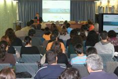Ignacio Torres, director de INDEMARES durante la presentación en el Seminario